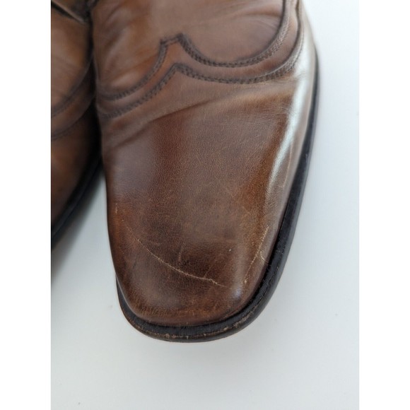 Mercanti Fiorentini Shoes Mens 10.5 Wingtip Oxford Italian Leather‎ Brown - Picture 7 of 9